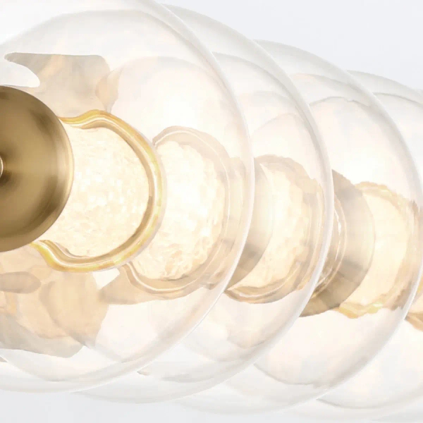 Kulisty kinkiet ścienny Atomo QN-ATOMO-5W-BG LED 25W 3000K IP44 złoty