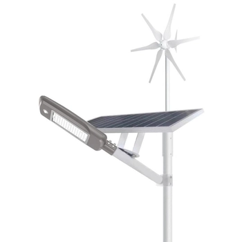 Hybrydowa latarnia uliczna Windsun WS-G06-60W+FA1M+SO4M Greenie LED 60W IP66 biała