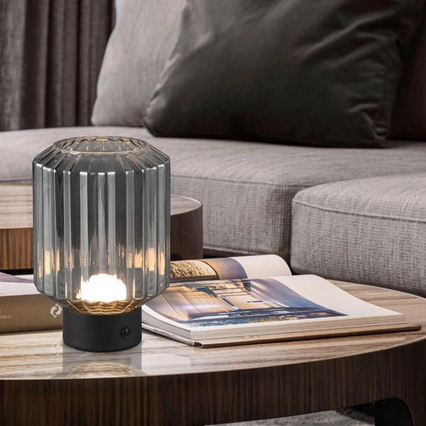 Lampka na stolik nocny Lord R57761154 LED 2W 3000K czarna przydymiona