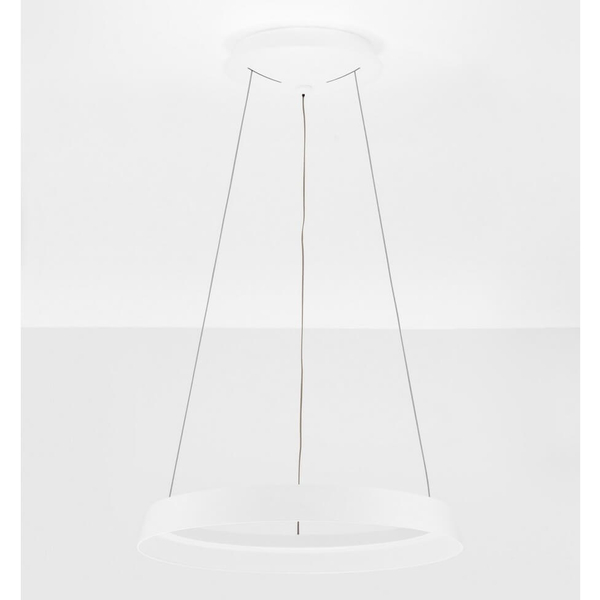 Wisząca lampa ring do sypialni BATALLAS LE44785 LED 38W 3000K biała