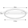 Minimalistyczna sufitowa lampa Beliza 71344 LED 45W 3000K czarny