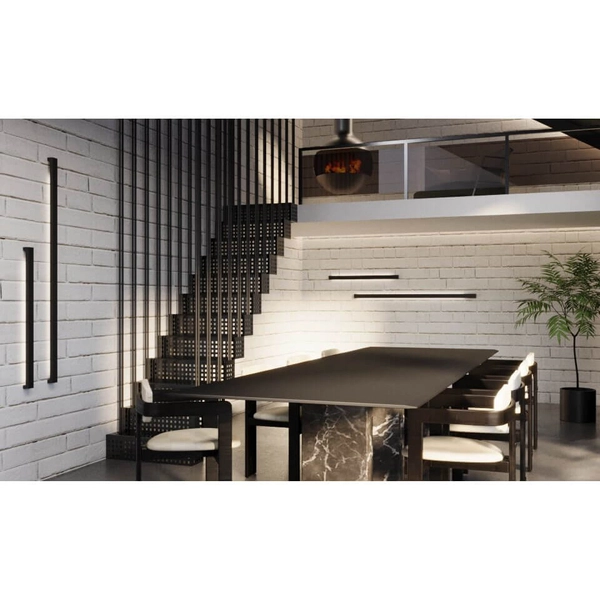 Kinkiet ścienny prostokątny Hoso 4016 Shilo LED 24W 4000K metalowa czarny