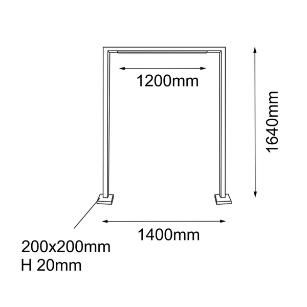 Stojąca lampa do ogrodu bramka TAKETA 9933 IP44 antracyt