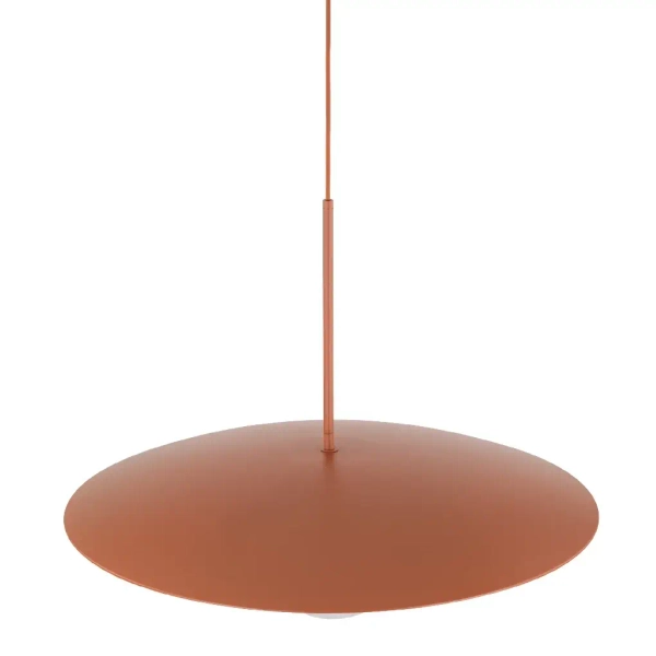 Nowoczesna wisząca lampa Slate 10911 mleczna kula ceglany