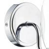 Szklana ścienna lampa do łazienki Vestry VES0750 wazon IP44 chrom