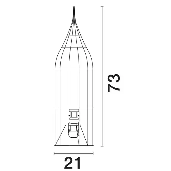 Lampa stojąca ratanowa ALDENZO LE45387 ażurowa czarny