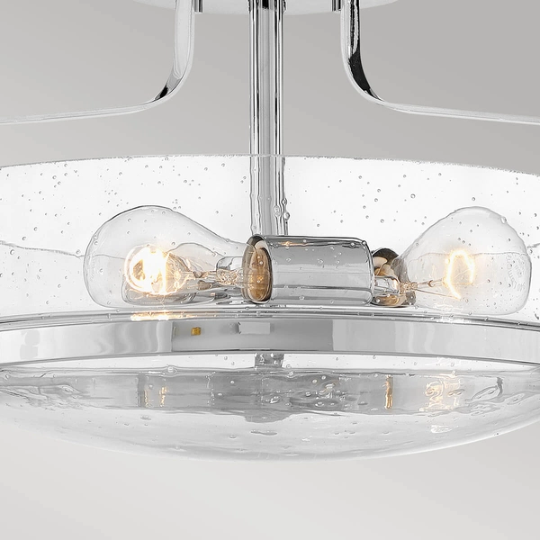 Salonowa lampa sufitowa Harper HK-HARPER-SFS-CM-CS Hinkley przezroczysty chrom