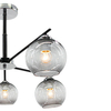LAMPA sufitowa 1859/4 8C BL Elem loftowa OPRAWA metalowe pręty chrom czarne