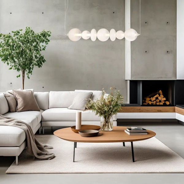 Wisząca lampa do sypialni DAPHNE ML0864 LED 40W 3000K biała złota