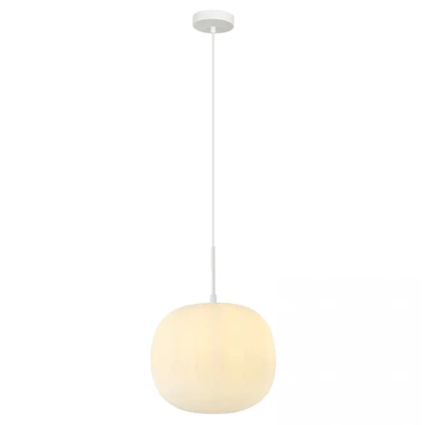 Minimalistyczna zwisająca lampa 20125 kula szklana biały