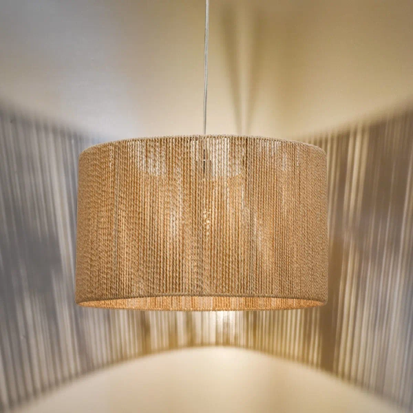 Wisząca lampa ekologiczna Keona KEO6529 boho naturalna brązowa