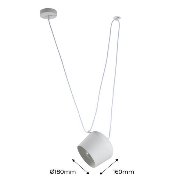 Jadalniana lampa wisząca Spider ABR-LWRU-G Abruzzo regulowana szara