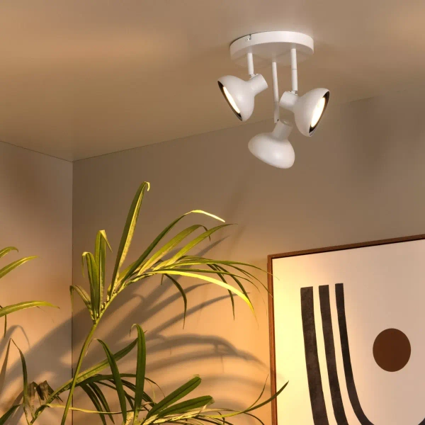 Potrójna lampa sufitowa SENSAS 30997/13/31 Lucide regulowana biały