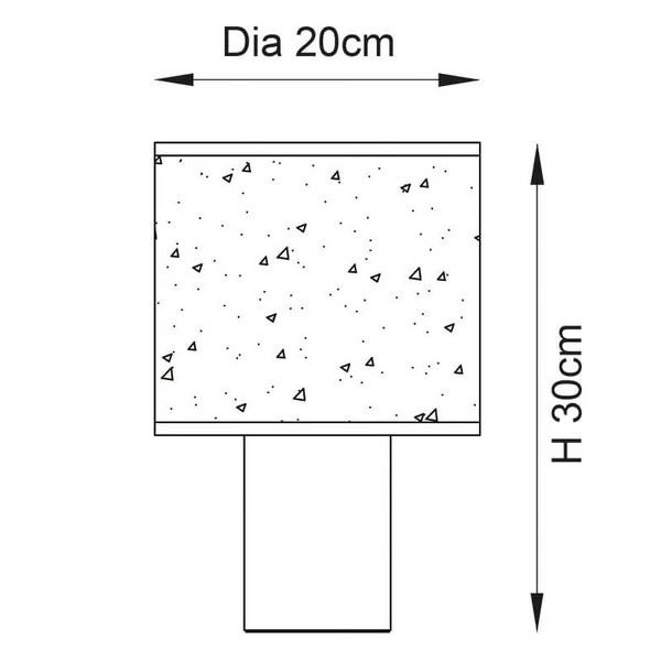 Abażurowa lampka nocna Durban 101680 drewniany beżowy