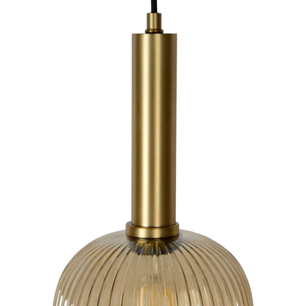LAMPA wisząca MALOTO  45386/20/62 Lucide szklana OPRAWA loftowy zwis bursztynowy mosiądz