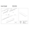 Lampa szynowa ścieżka świetlna Parete TR106-4-12W-DS-W LED 12W 2700-6000K biały
