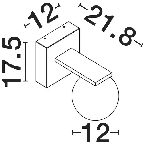 Okrągły kinkiet ścienny do jadalni CELANTO LE75144 LED 9W 3000K biały rdzawy