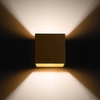 Kinkiet kwadratowy Quad Sl.1183 Sollux LED 8W stalowy złoty