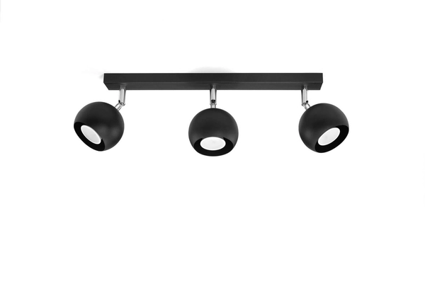 Spot LAMPA sufitowa SL.0445 reflektorowa OPRAWA listwa regulowane kule balls czarne