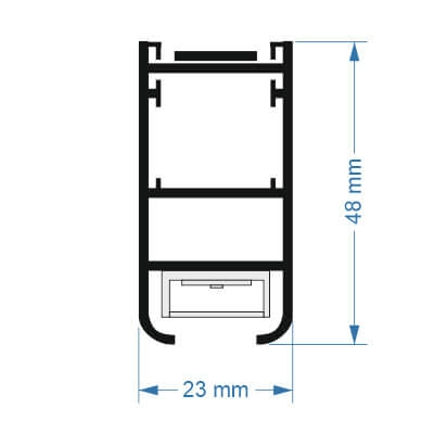 LAMPA wisząca ISASEKI 8662 Shilo metalowa OPRAWA listwa LED 16W 4000K zwis czarny