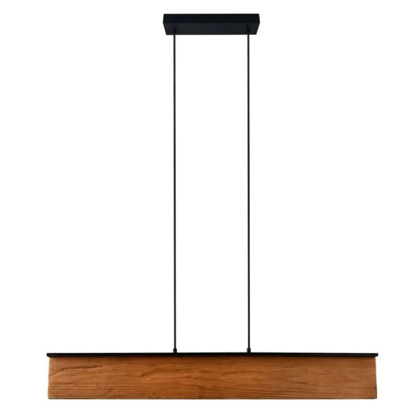 Drewniana wisząca lampa Kalea 355510130 LED 39W 3000K podłużny brązowy