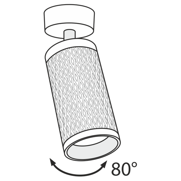 Sufitowa lampa spot Focus Design C034CL-01G Maytoni z regulacją złota