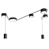 Sufitowo-wisząca lampa salonowa ZUMAIA C0249 Maxlight LED 42W 3000K tuba czarny 