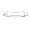 Lampa sufitowa ściemnialna SERAFINO AZ5833 LED 43W 3000K złota czarna