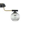 Loftowa LAMPA sufitowa 2207/2 BL TR Elem metalowa OPRAWA szklane kule czarne złote