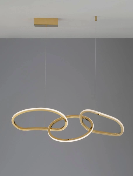 Wisząca lampa Celaya LE42759 Luces Exclusivas pierścienie LED 40W 3000K złote