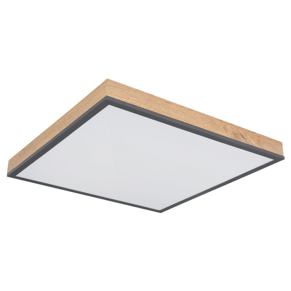 Ekologiczna LAMPA sufitowa DORO 416080WD2 Globo nowoczesna LED 24W 3000K do salonu drewno
