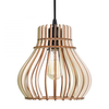 Skandynawska lampa wisząca 137623620200 klatka drewniana