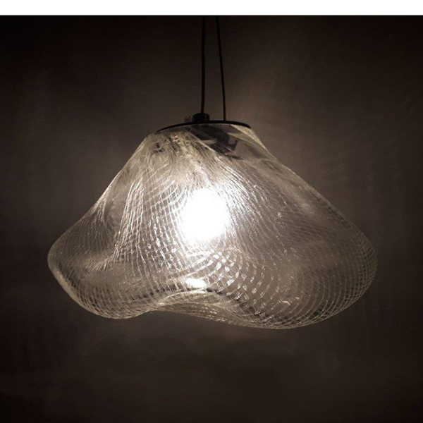 Wisząca lampa szklana Icy ST-6121-S Step bryła lodu transparentna