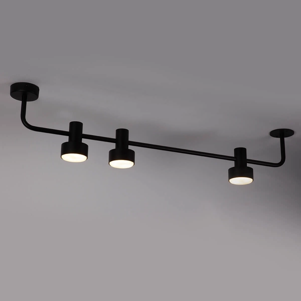 Nasufitowa lampa Mona 40901 Sigma reflektory do salonu czarna