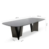 Czarny stół DUNE MM001501100380 szklany do jadalni 240x121cm