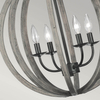 Wisząca lampa drewniana Allier FE-ALLIER-4P-WW Feiss do sypialni czarna