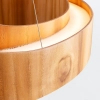 Lampa zwieszana Horizon QN-HORIZON-RING-LED-60-TEAK LED 43W 3000K brązowy