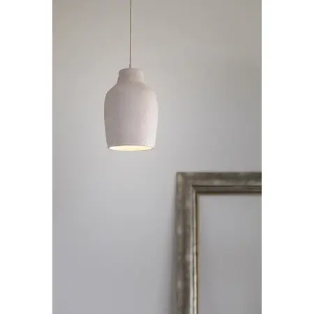 Wisząca lampa ceramiczna Nora 41369 do kuchni nad stół beżowa
