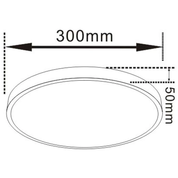 Plafoniera LAMPA sufitowa RAPIDO LP-433/1C S WH Light Prestige okrągła OPRAWA plafon LED 24W 4000K metalowy biały