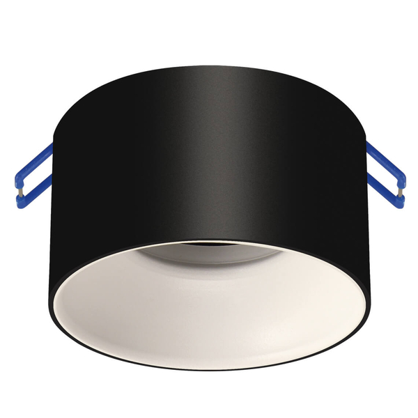 Metalowa lampa podtynkowa Panama do salonu czarna biała