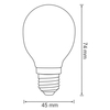 Filamentowa żarówka retro 305091 Polux G45 LED 2W E27 bańka 230lm 230V biała ciepła