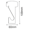 Uchwyt mocujący do lampy Hebi 5062 Shilo natynkowy metal czarny