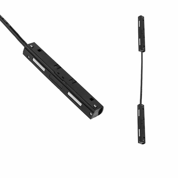 Magnetyczny łącznik prosty z kablami Magnetic Track ML6636 czarny