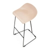 Hoker barowy CARO BAR beżowy czarny MH-007H-BC metalowy do kuchni