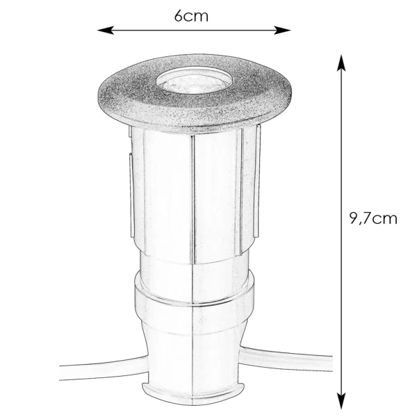 Spot Garden 107285 Markslojd LED 3W 3000K IP44 punktowy metalowy czarny