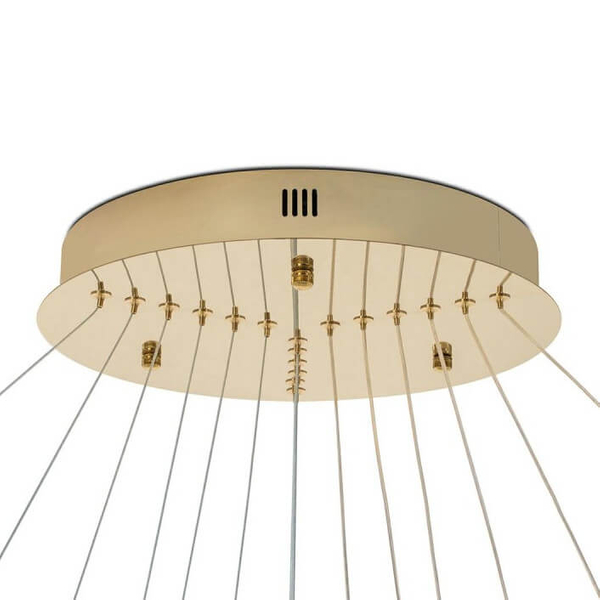 Wisząca lampa z pilotem Ring Slim MSE1501100164 Moosee LED 130W 3000K ringi złote