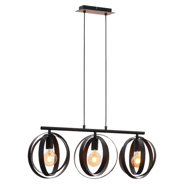 Kuchenna lampa wisząca Cortado 5361 nad wyspę zwis metalowy czarny