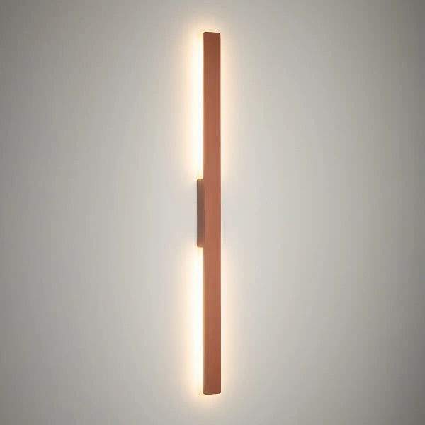 Metalowa lampa ścienna do ogrodu DEMI 11557 LED 18W 3000K IP54 terakota