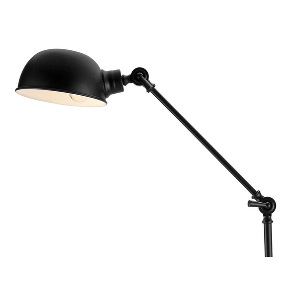 Metalowa lampa podłogowa Portland 108586 Markslojd z regulacją czarna