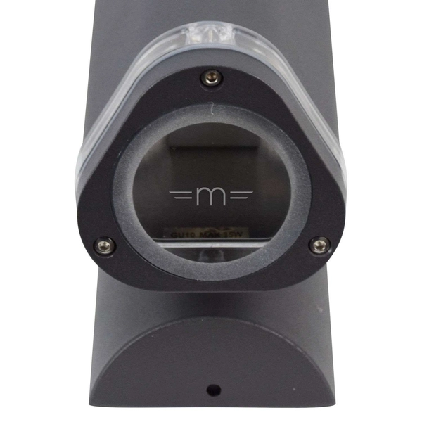 Elewacyjna LAMPA zewnętrzna NOELL 238 Italux IP44 ścienna OPRAWA kinkiet do ogrodu tuba outdoor grafitowa